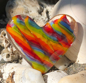 Fused Glass Heart