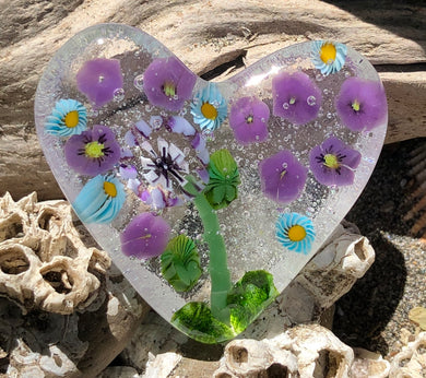 Fused Glass Heart