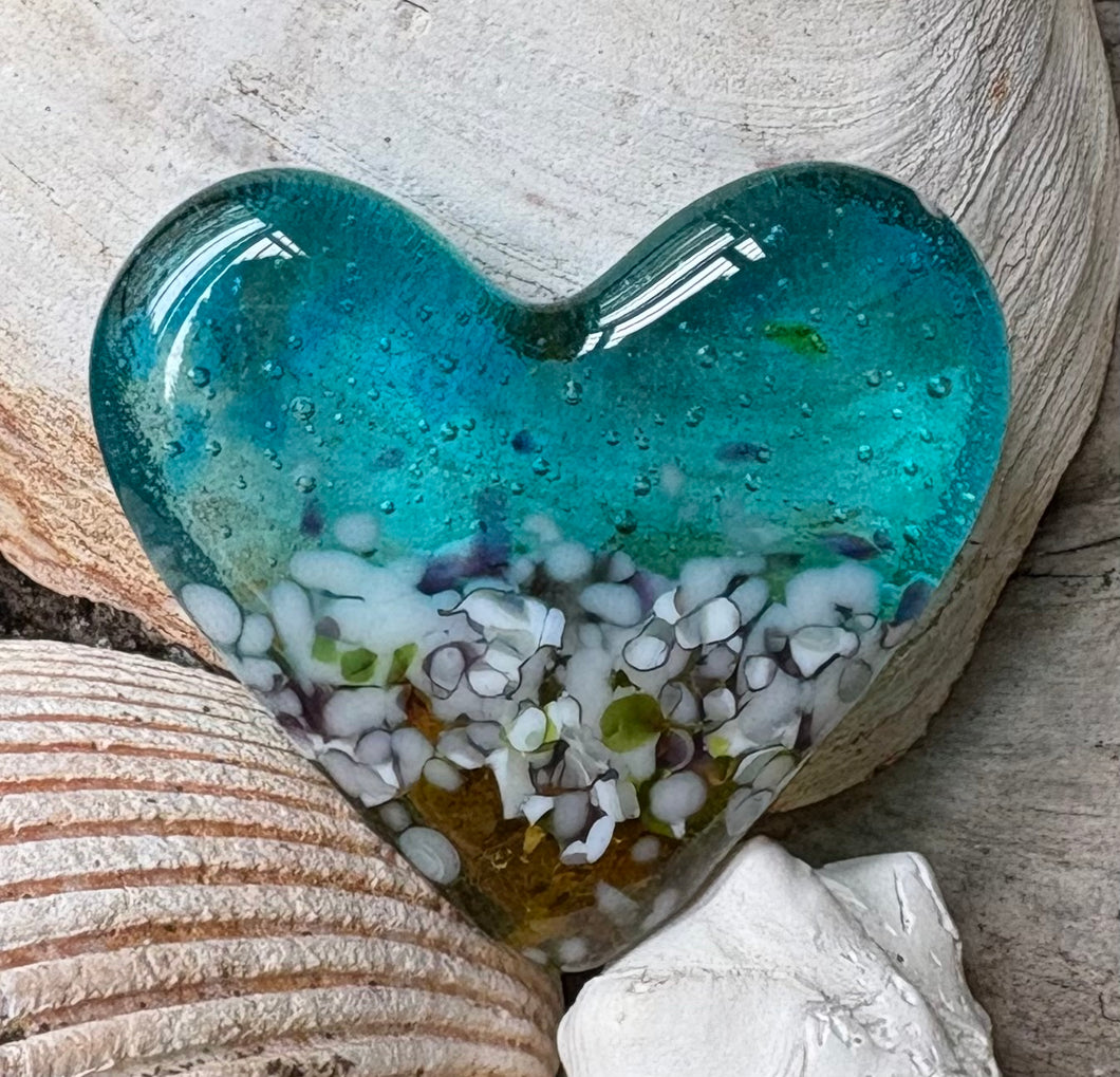 Fused Glass Heart
