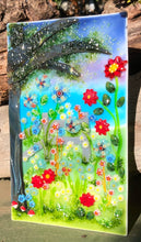 Load image into Gallery viewer, Twilight Meadow Fused Glass Panel