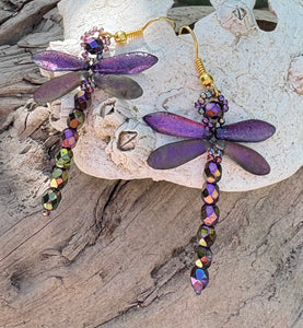 Dragonfly Beaded Earrings