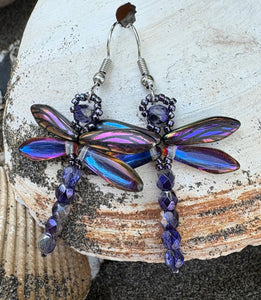 Dragonfly Beaded Earrings