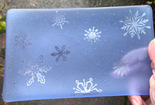 Load image into Gallery viewer, Snowflakes - Fused Glass Dish