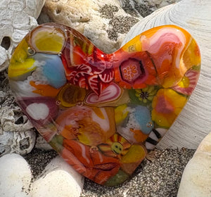 Fused Glass Heart
