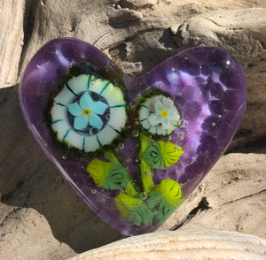 Fused Glass Heart