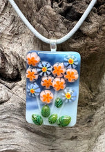 Load image into Gallery viewer, Lights in a Storm - Fused Glass Pendant