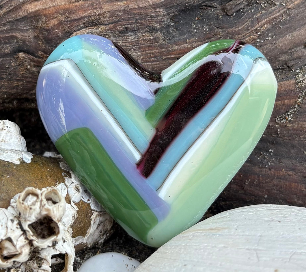 Fused Glass Heart