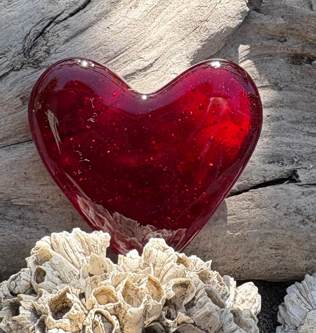 Fused Glass Heart