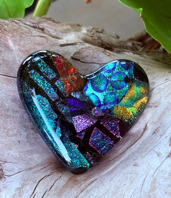 Fused Glass Heart