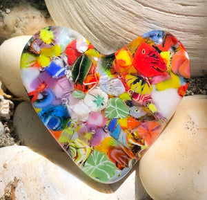 Fused Glass Heart