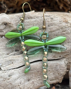 Dragonfly Beaded Earrings