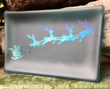 Load image into Gallery viewer, Shimmering Santa - Fused Glass Dish