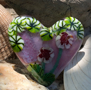 Fused Glass Heart