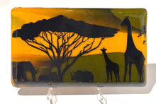 Load image into Gallery viewer, Serengeti Fused Glass Dish