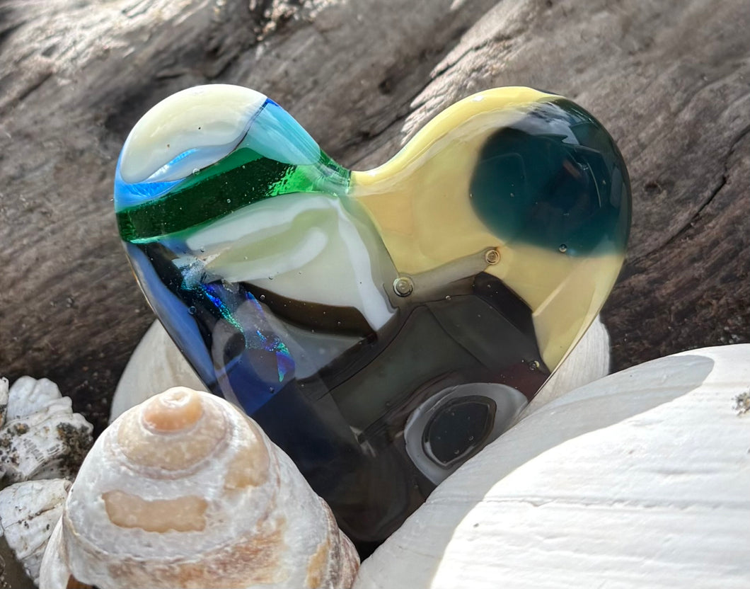 Fused Glass Heart