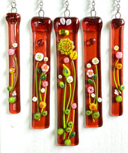 Load image into Gallery viewer, Autumn Rootbeer Garden Wind Chimes