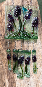Purple Blooms Wind Chime