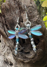 Load image into Gallery viewer, Dragonfly Beaded Earrings