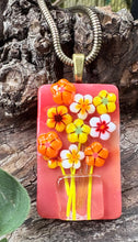 Load image into Gallery viewer, Autumn Bouquet - Fused Glass Pendant