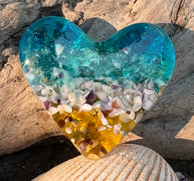 Fused Glass Heart