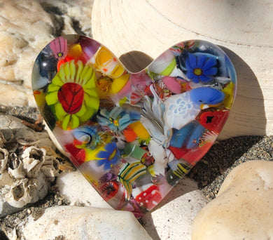 Fused Glass Heart