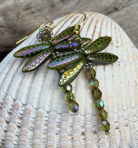 Dragonfly Beaded Earrings