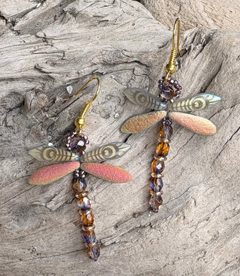 Dragonfly Beaded Earrings