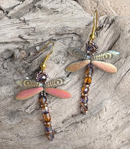 Dragonfly Beaded Earrings