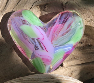 Fused Glass Heart