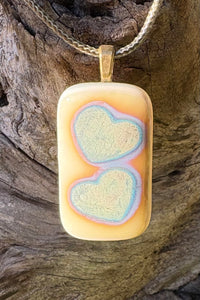 Silver Hearts on French Vanilla