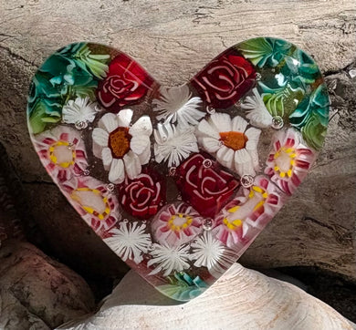 Fused Glass Heart