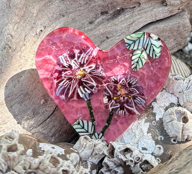 Fused Glass Heart