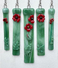 Load image into Gallery viewer, Dramatic Poppies Wind Chimes