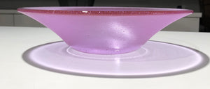 Pale Sapphirine Pink -  10” Fused Glass Bowl