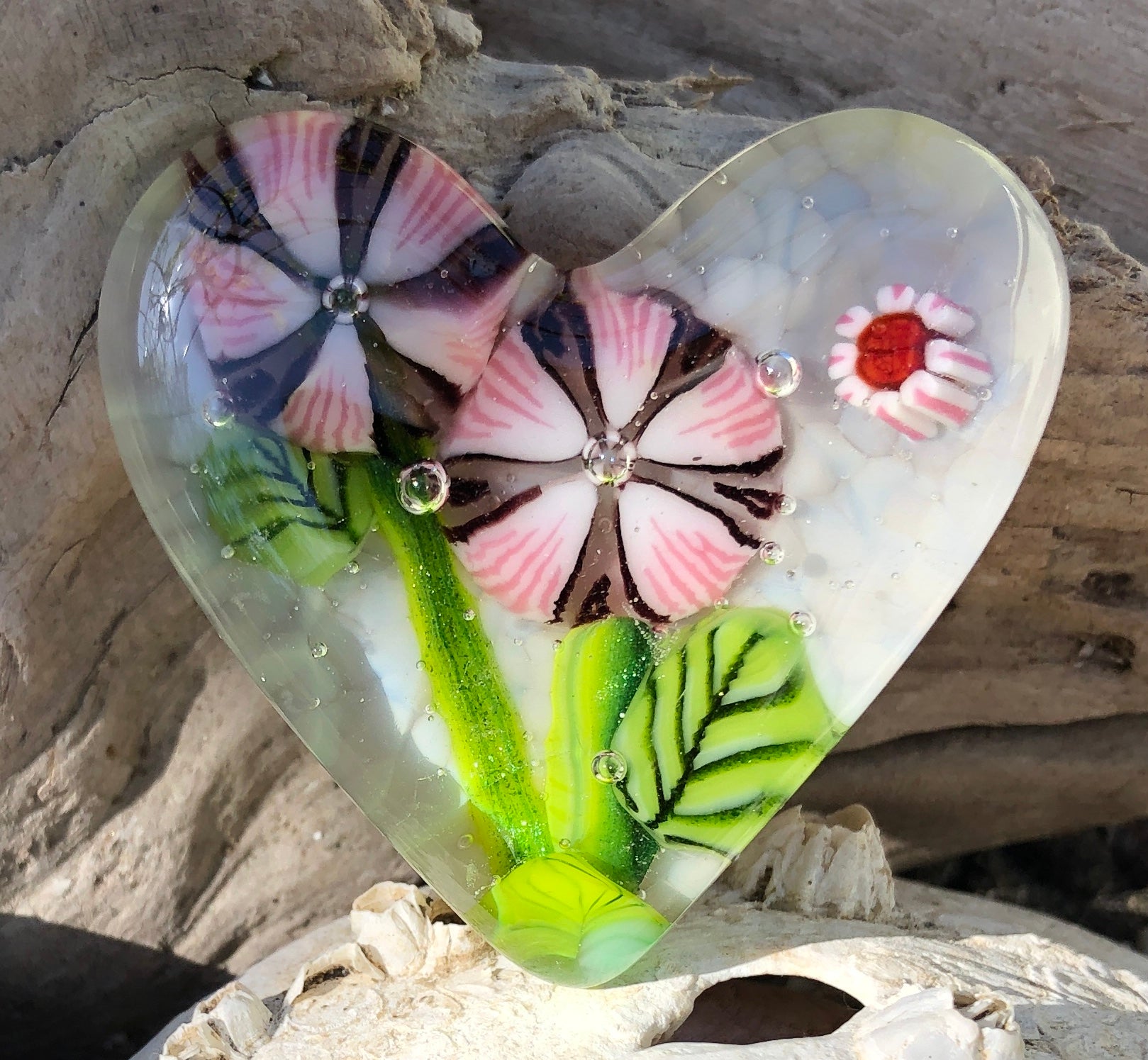 Fused Glass Hearts – Coral Bells Designs
