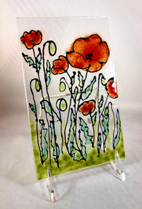 Poppies - Hand painted Art Panel