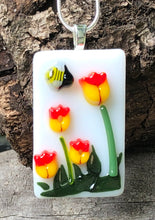 Load image into Gallery viewer, Bumblebee on Tulips