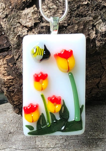 Bumblebee on Tulips