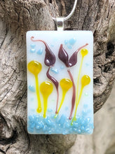 Load image into Gallery viewer, Autumn Rain Fused Glass Pendant