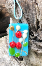 Load image into Gallery viewer, Wild Flowers Fused Glass Pendant
