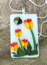 Load image into Gallery viewer, Bumblebee on Tulips