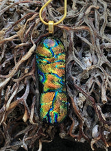 Load image into Gallery viewer, Autumn Dichroic Column Pendant