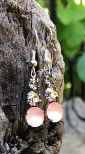 Triple Rhinestone Crystal Earrings