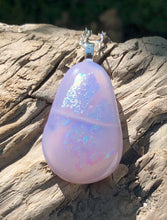 Load image into Gallery viewer, Lavender Dichroic Glass Pendant