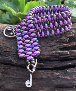 Snakeskin Bracelet - Purple Peacock