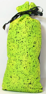 This Lime Green with Black speckles Cotton Lavender Pillow is useful in diminishing stress, easily fits on your bed or couch (or car) and makes a unique gift. The contents of each pillow is lavender, and only lavender, thus there are no other fillers. Lavender has plenty of its own natural oils, so give it a gentle squeeze to slightly bruise the buds to draw out more fragrance. This pillow should not be heated. ﻿