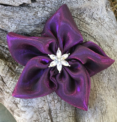 Fabric Flower - Silky Purple
