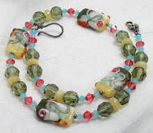 Load image into Gallery viewer, Lampwork Glass Necklace - Tutti Frutti