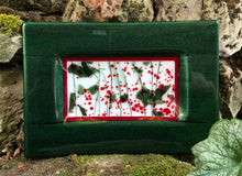 Load image into Gallery viewer, Holiday Platter - Green Bordered Holly Berries