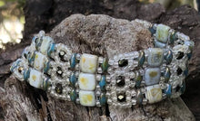 Load image into Gallery viewer, Beaded Bracelet - Champagne Blues